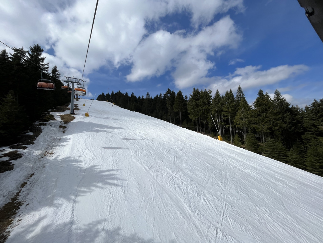 Parezovka (3) im Mittelteil noch ausreichend Schnee...
