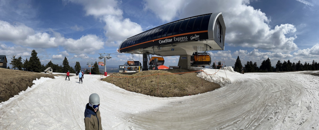 Am Ausstieg vom CinestarExpress wurde es nach dem Mittag ebenfalls wässrig