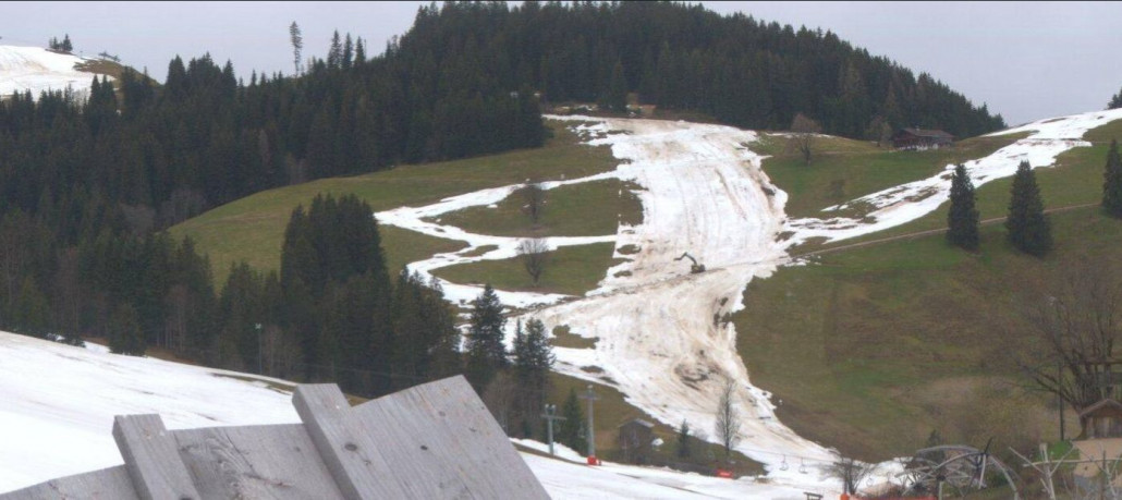 Wegräumung Richtung Teichbaustelle.