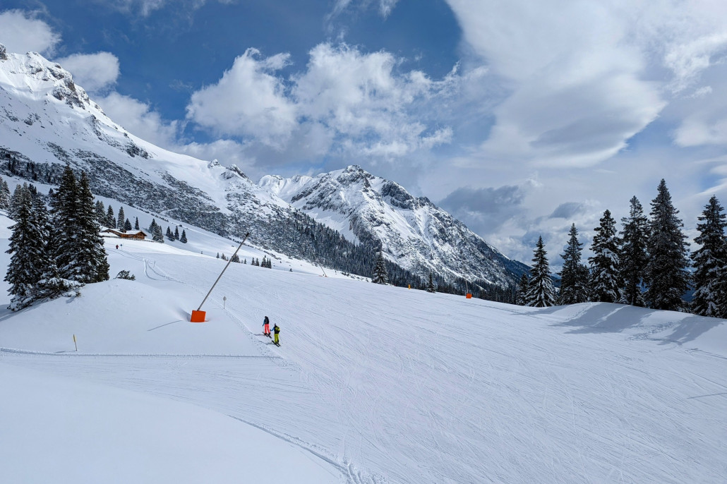 Blaue Piste 10 am Issentalkopf.