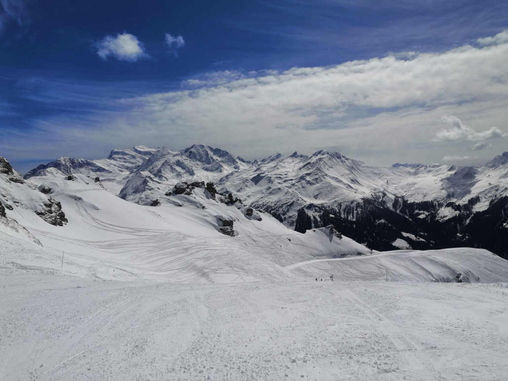 14:46 Uhr: Auf dem Weg zur genialen Fontanet-Piste.