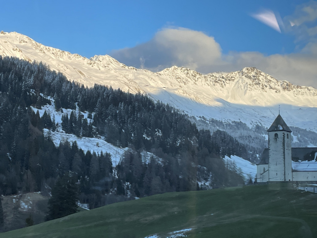 Bei der Anreise am Freitag sah es winterlicher aus als im Hochwinter.