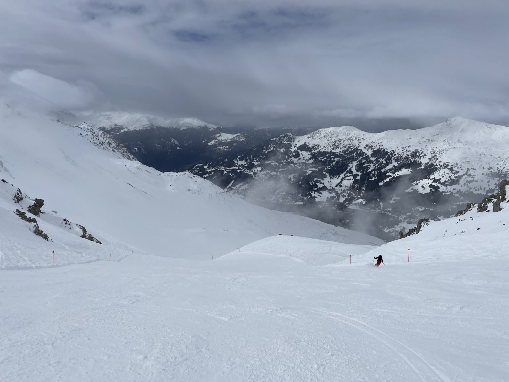 Leere Weisshornmulde am Samstag.