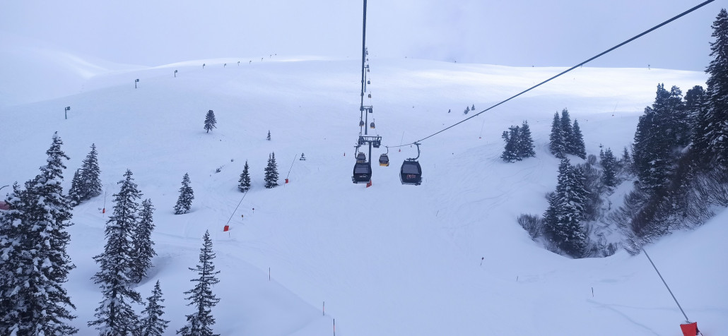 An der Falschbachbahn erste unerwartete Aufhellungen