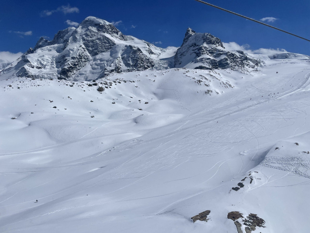 Anstieg zur gandegg hütte