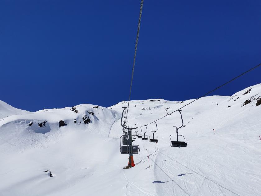 Zeit zum Doppelsessel fahren. Und danach zurück nach St. Anton.