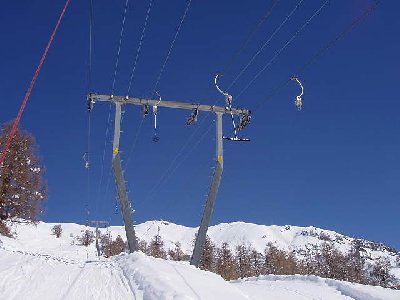 Tellerlift Hungerberg 1 links. Gebaut 1973 von Baco