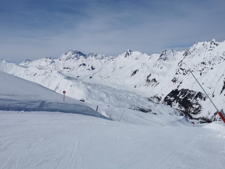 An der Höllspitzbahn waren alle Abfahrten ebenso traumhaft und schön knackig steil.