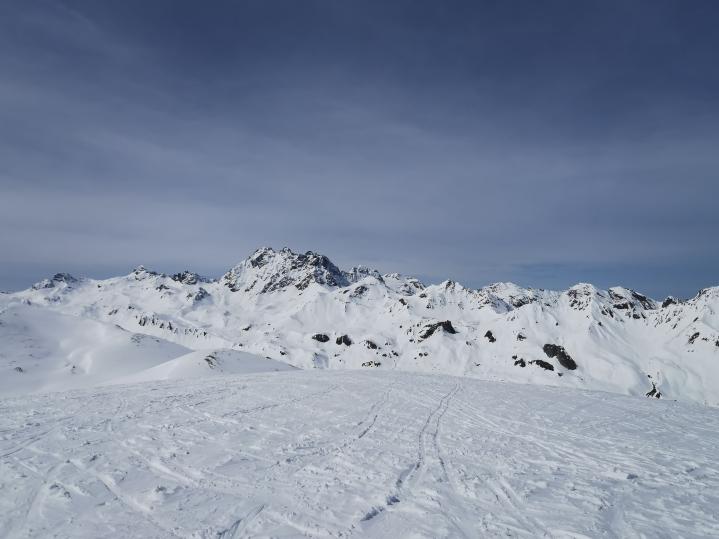 Gewaltiges Bergpanorama am Piz Val Gronda.