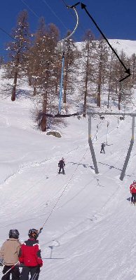 Man beachte die Gerutschten Gehänge.