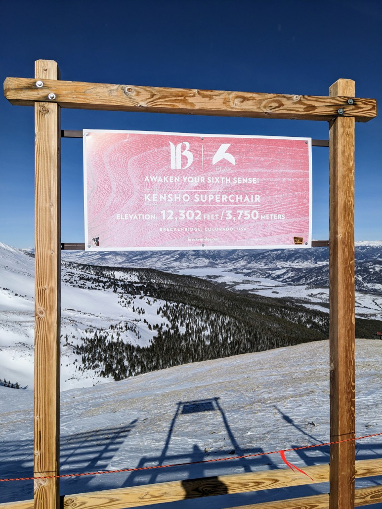 On top of Kenshoo Super Chair. Die Luft wird immer dünner :D