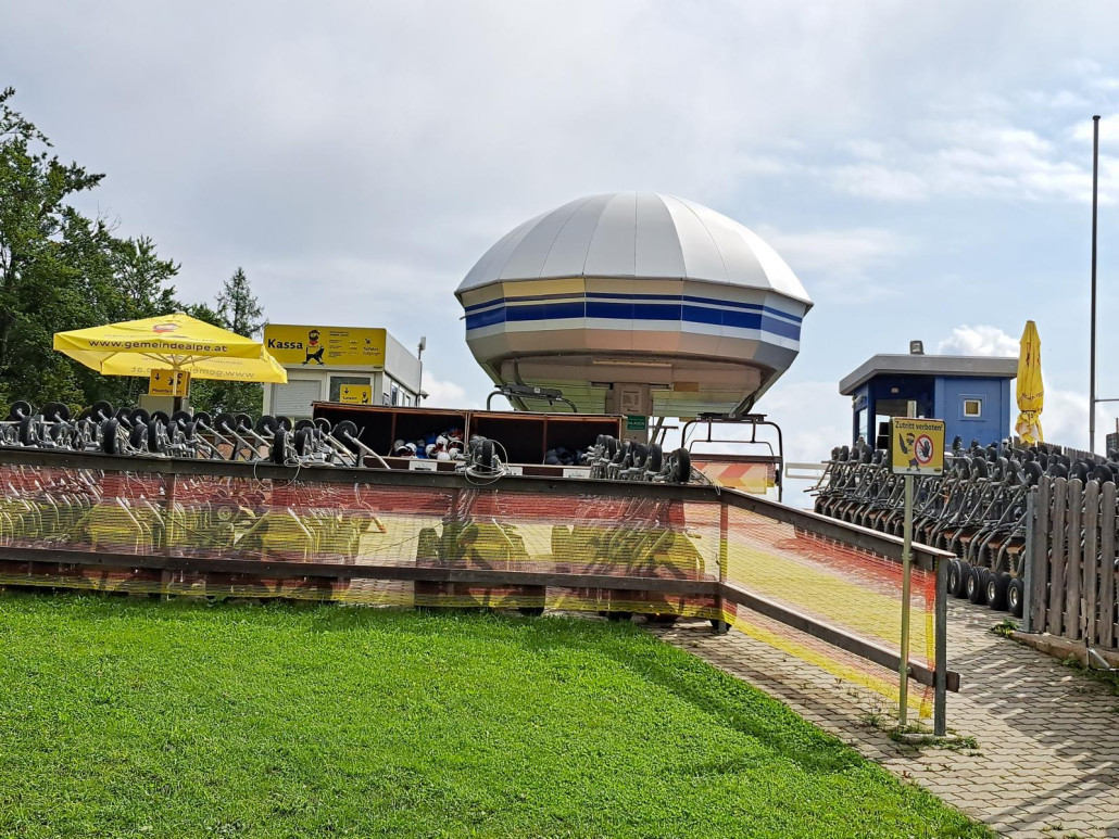 Bergstation der 4-CLD Bodenbauerexpress