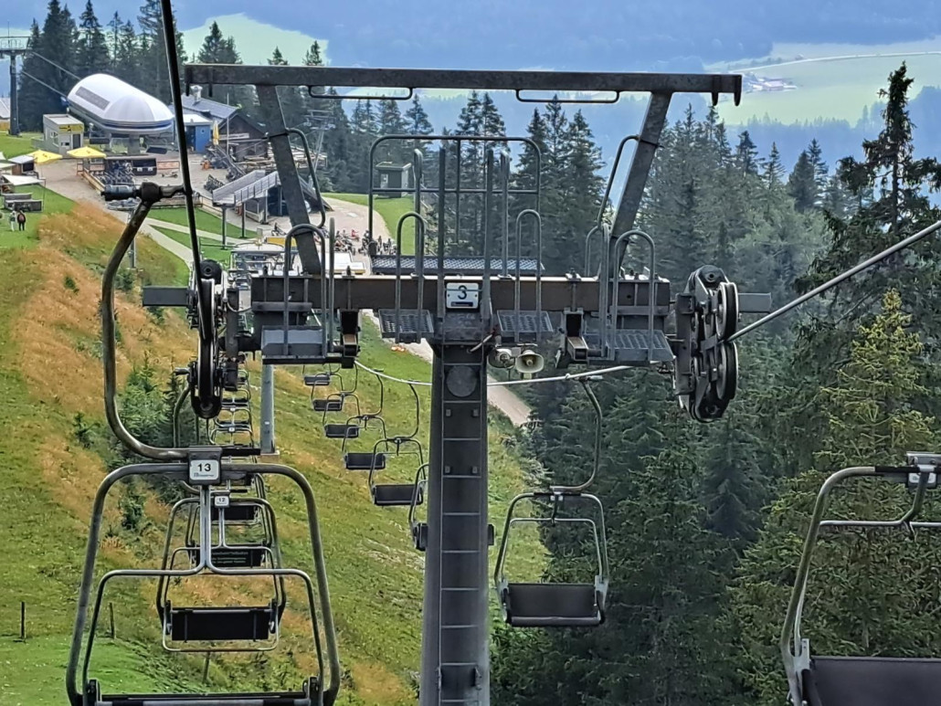 Kurz vor der Mittelstation.