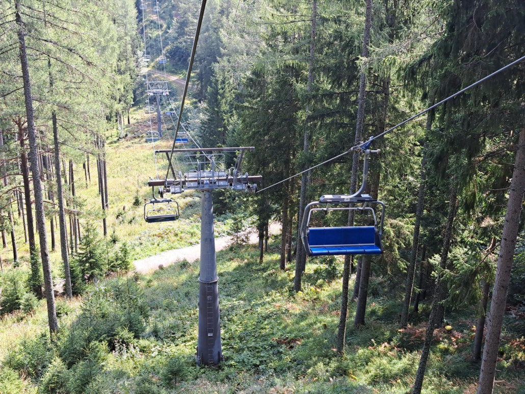 Es geht schön durch den Wald.