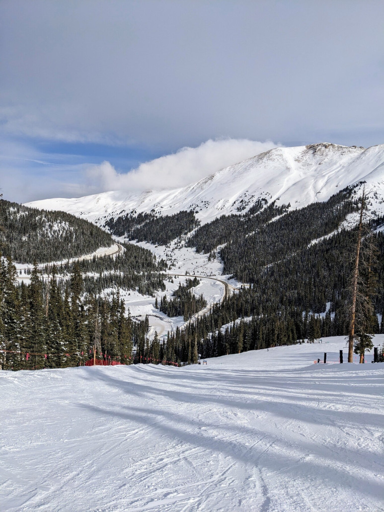 Auf der High Noon, Talabfahrt. Wetter hat gehalten und es wurde sogar nochmals sehr sonnig