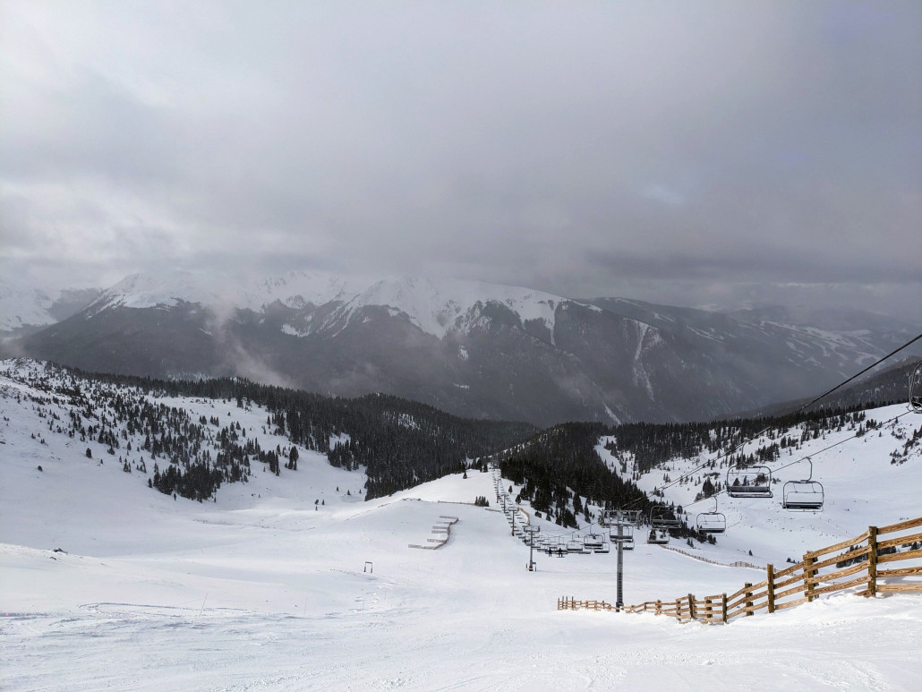 Blick in die Montazuma Bowl, Keystone hinten