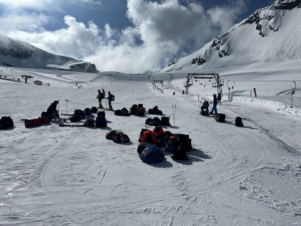 Blick von Cristallo Talstation