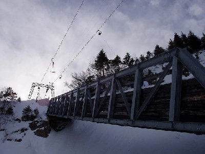 Die Brücke, Länge Klingenstock 1422m mit 440 Höhenmeter 1200p/h