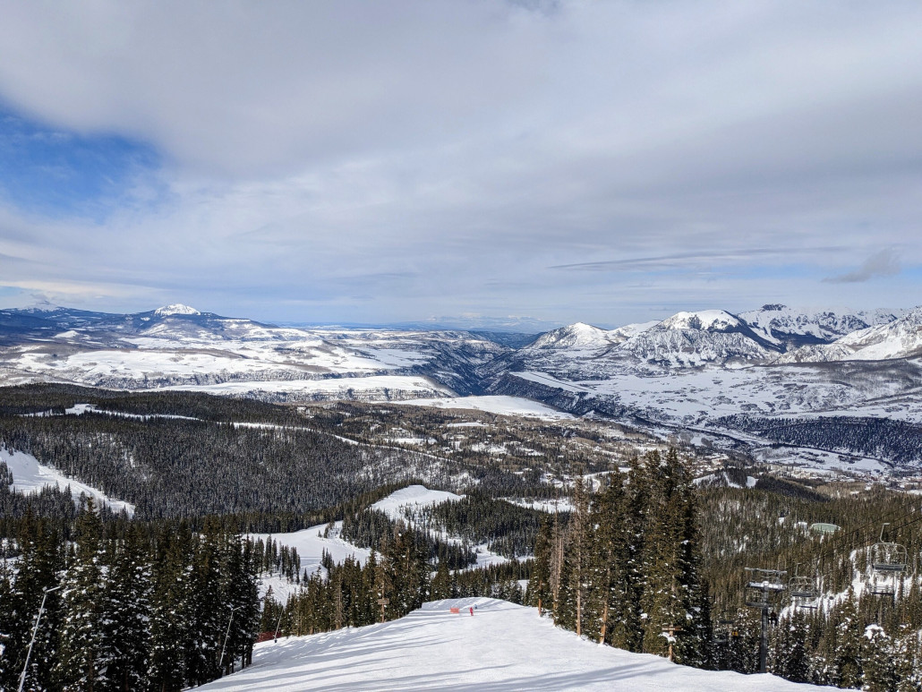 Am Apex Lift auf dem Woozley's Way