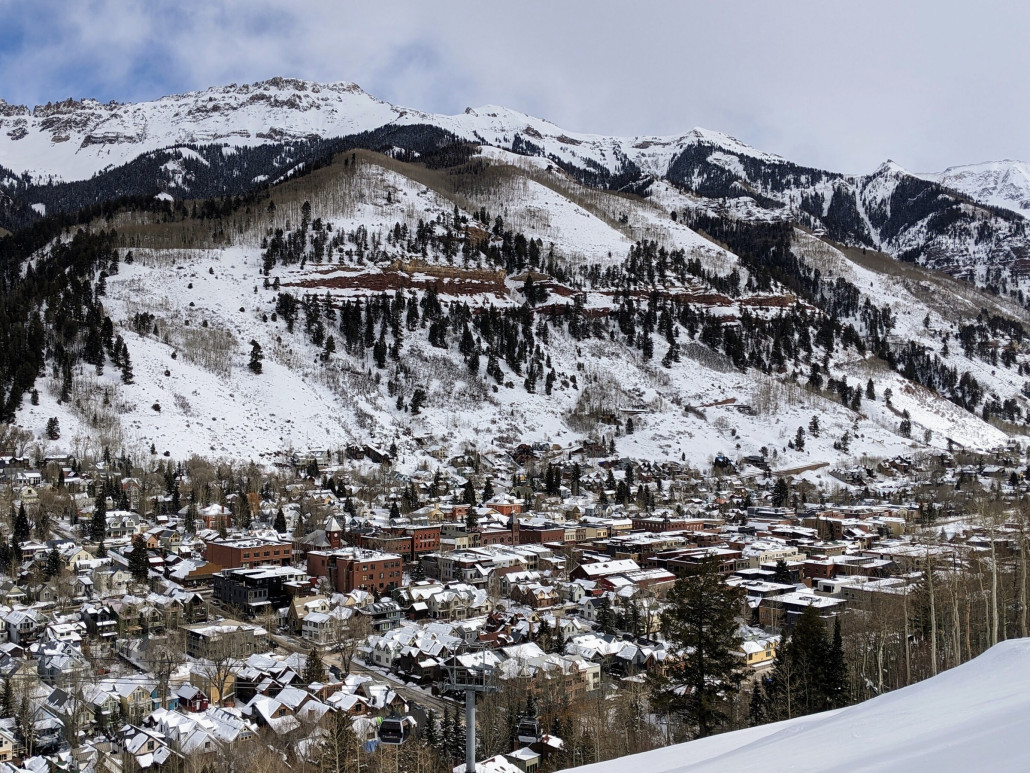 Die Tiefblicke ins Dorf sind einfach schlicht genial