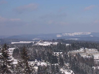 Blick vom Gipfel über Winterberg