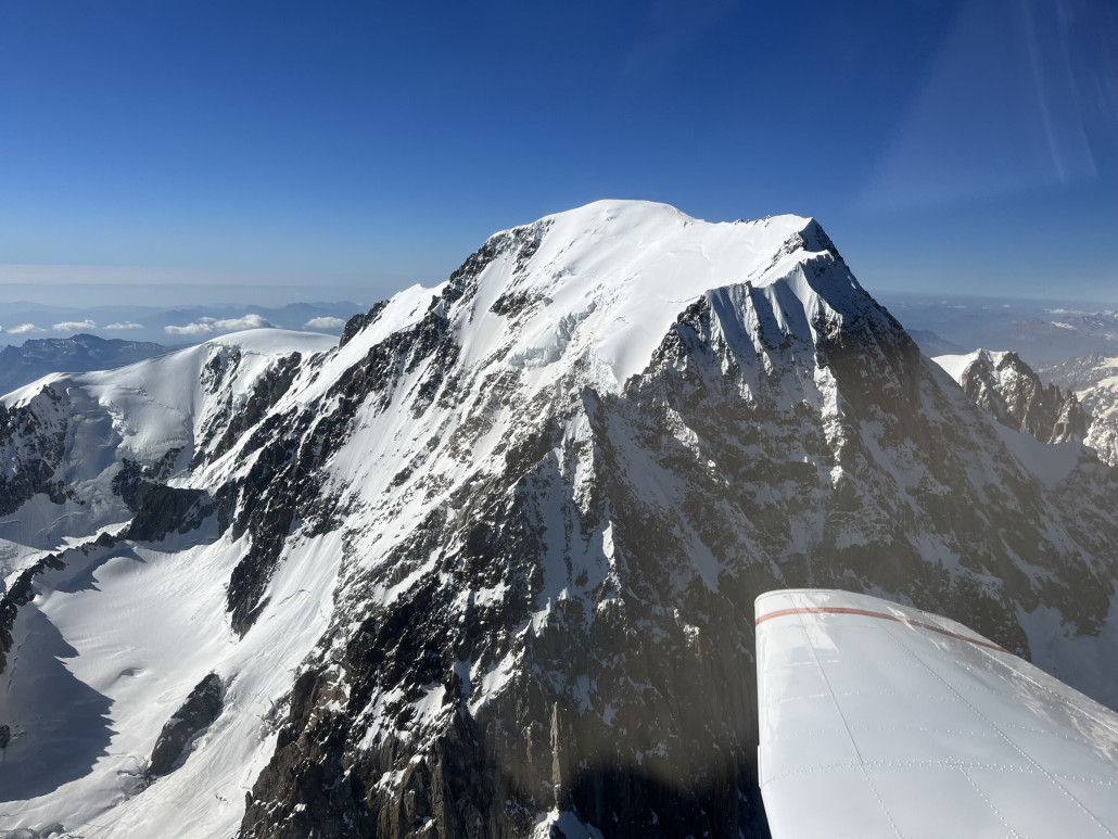 Mont Blanc von der italienischen Seite