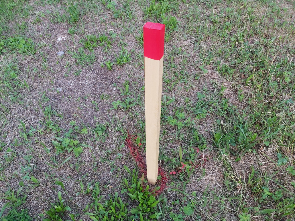 Neue Pflöcke und frische Farbe.