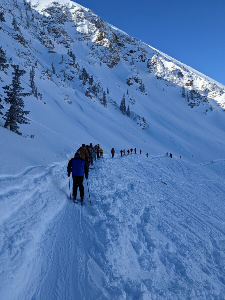 Ballroom Traverse am nächsten Tag. Ja, wir gehörten hier zu den ersten. Schon ziiemlich verfahren, ich weiss ;)