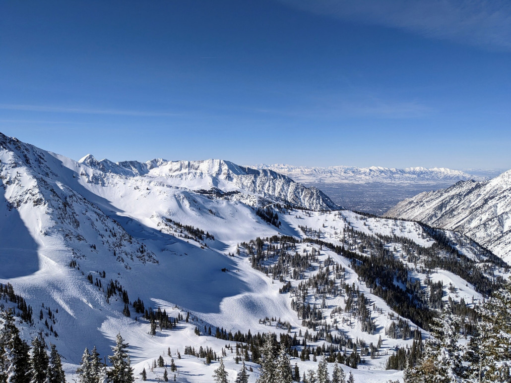 Tiefblick nach Salt Lake City