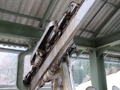 Das gleiche Bell-Laufwerk von der anderen Seite gesehen.