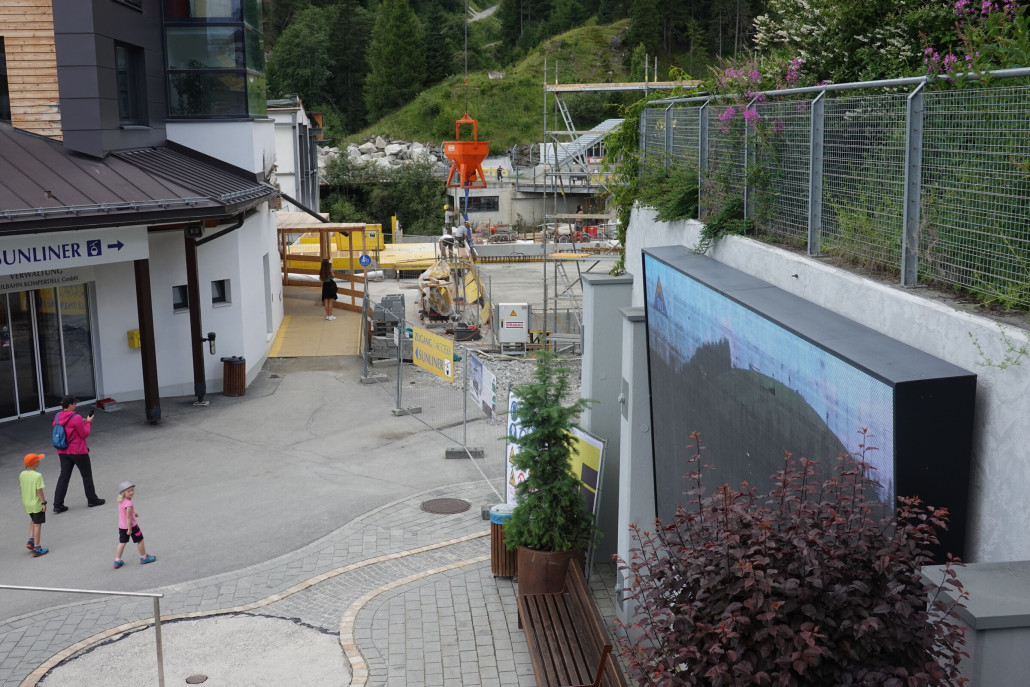 Komperdellbahn neu; Bauarbeiten Talstation