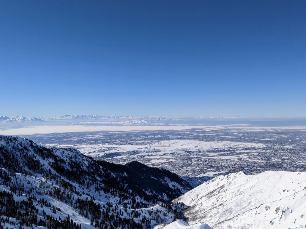 Tiefblick zum grossen Salzsee