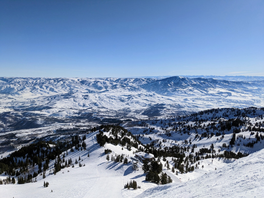 Tiefblick in die andere Richtung der Wasatch Range, John Paul Lodge