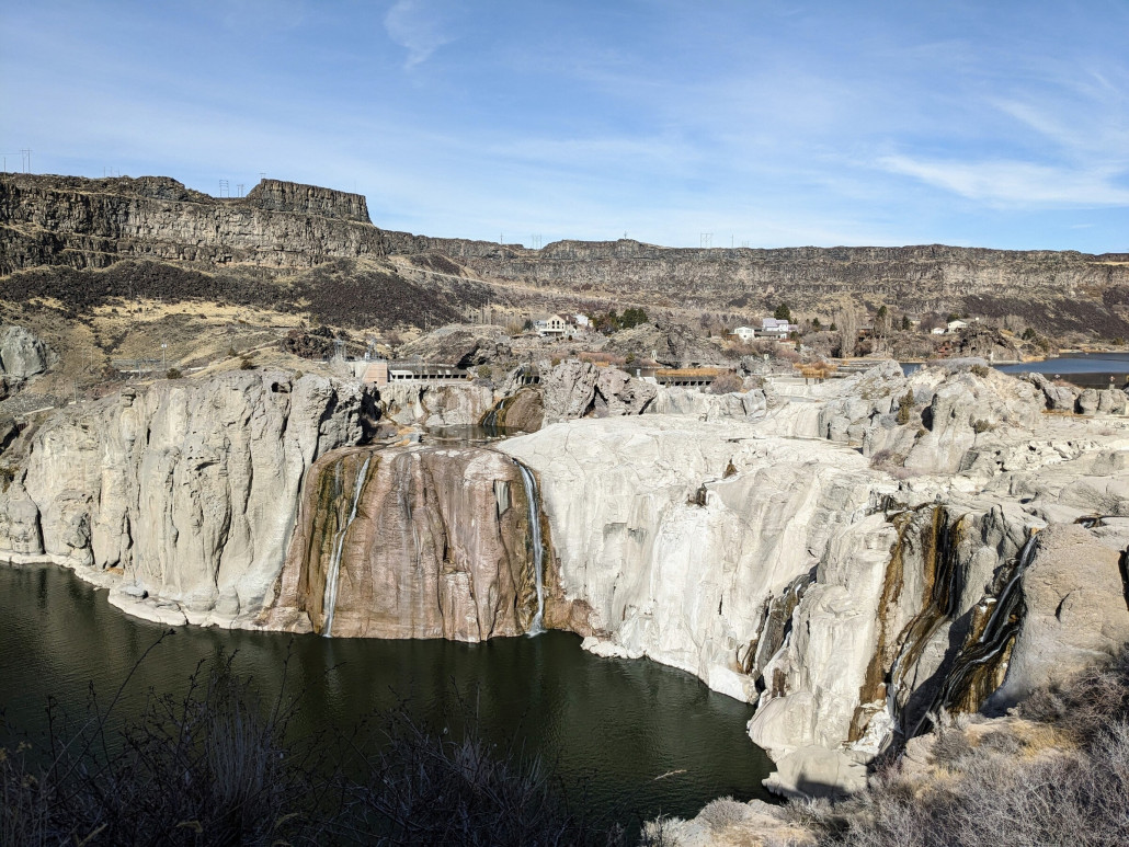 Im Sommer soll hier etwas mehr Wasser den Snake River runterfliessen.
