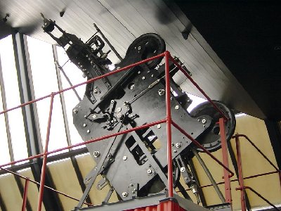 Das Ur-Laufwerk des berühmten Wetterhornaufzuges von 1908. Von Roll Giesserei Bern, System Feldmann.