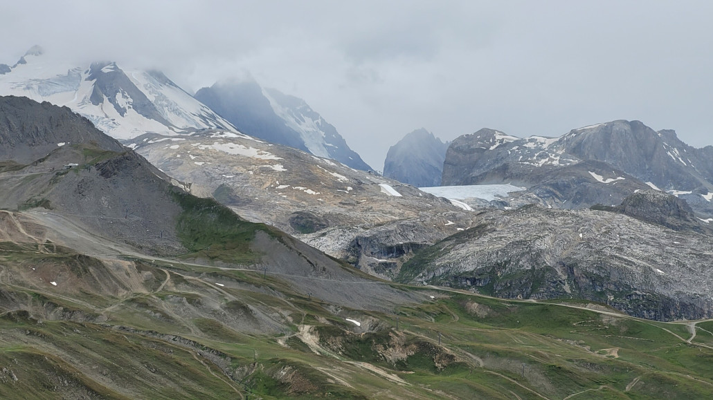 Blick nach Tignes,Grande Motte links
