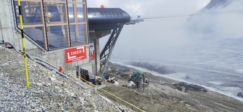 Blick auf einen Teil der Baustelle