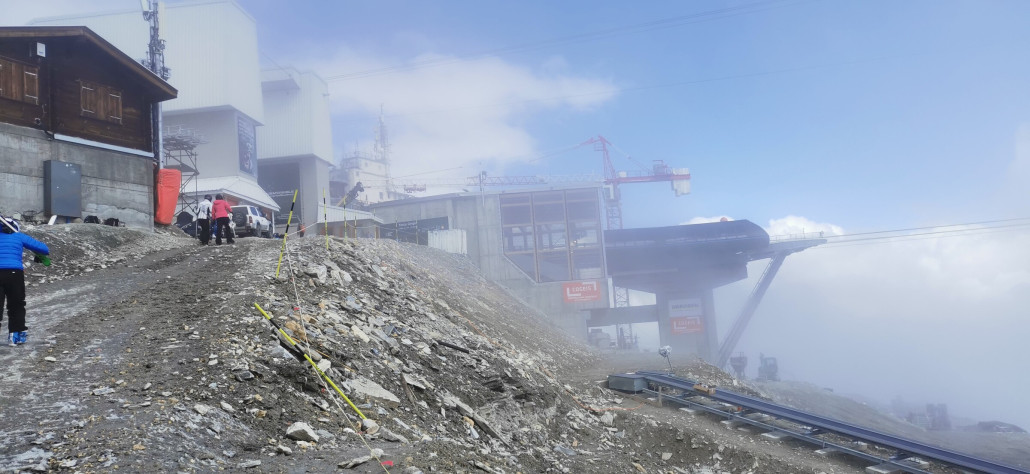 Das Förderband - leicht erhöht mit Schnee wird scheinbar gerechnet ;-)