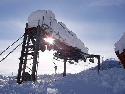 Talstation Skilift Lauinen. Baujahr 1966