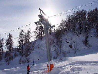 Ausstieg Skilift Feld