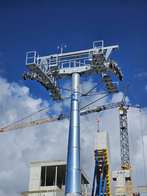 Die Bergstation der neuen Sesselbahn.