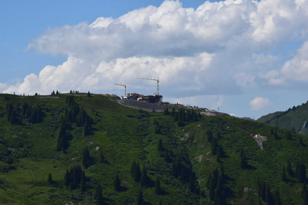 Baustelle Bergstation (Blick von der Panoramabahn Bergstation)