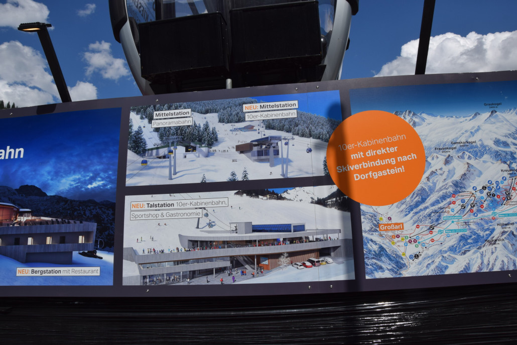 Werbung für die neue Bahn