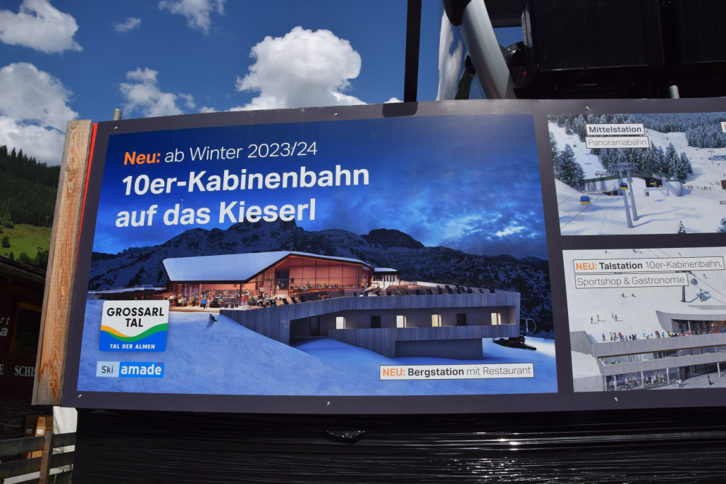 Werbung für die neue Bahn