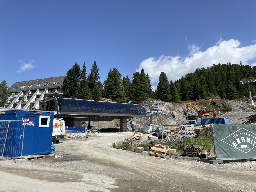 Wildkopfbahn Talstation mit Geländeveränderung