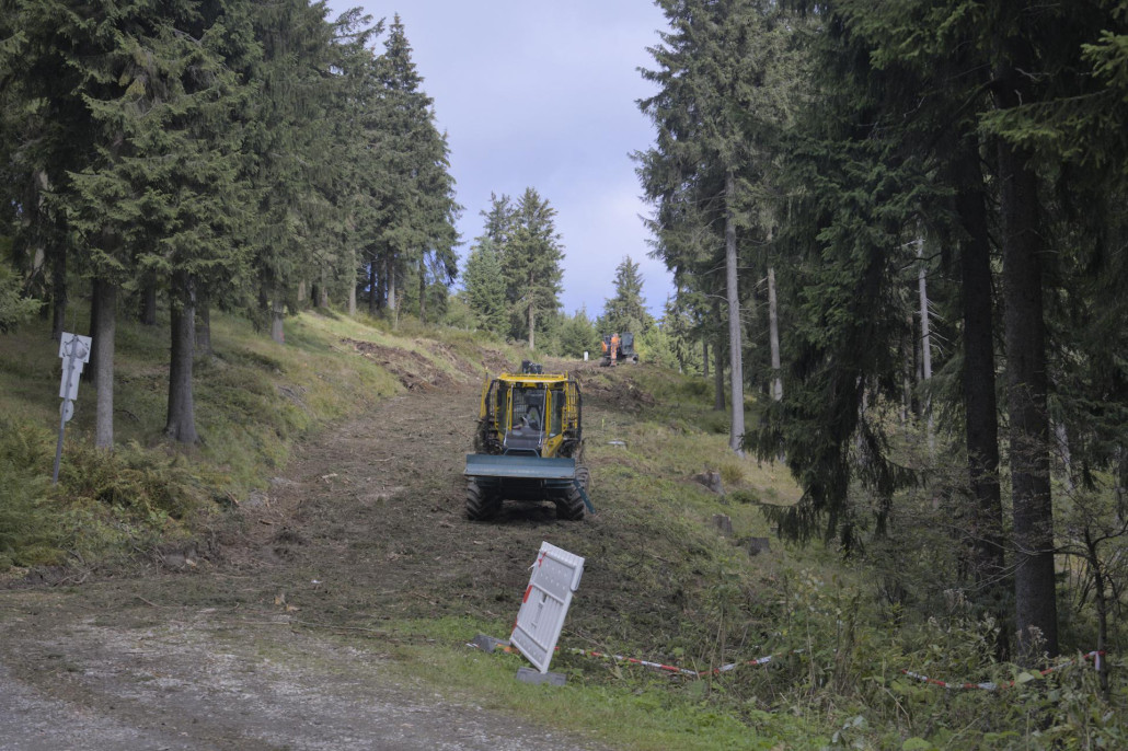 Unteres Ende der Baustelle.