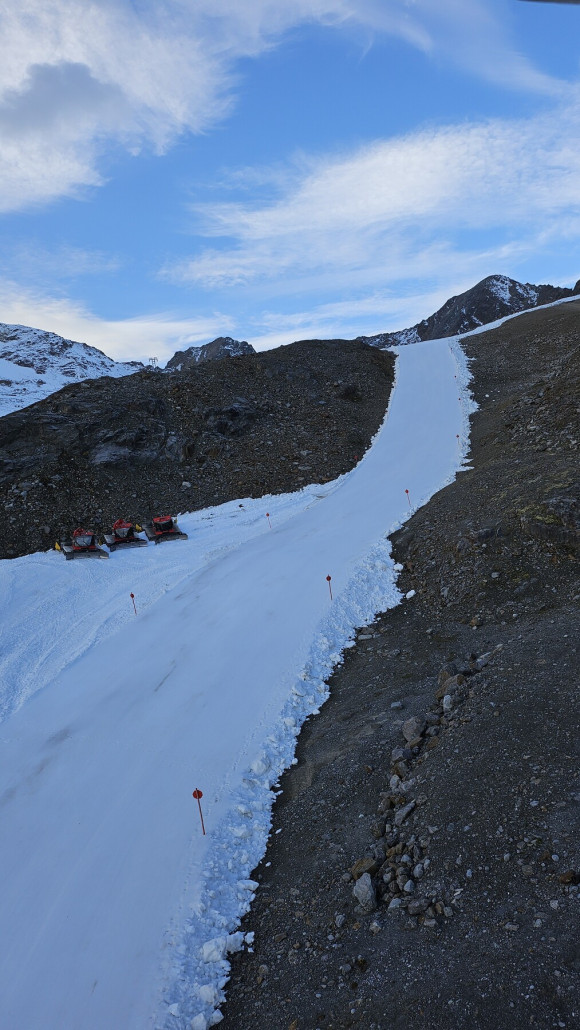 Reine Depotschneepiste