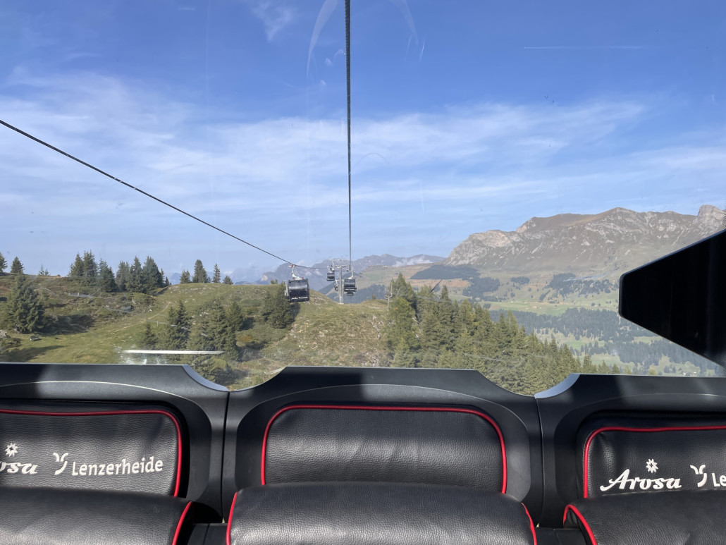 Talfahrt mit der Gondelbahn Heidbüel