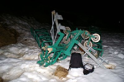 Die Rollen sassen ziemlich fest, aber schlussendlich kam doch noch eine runter