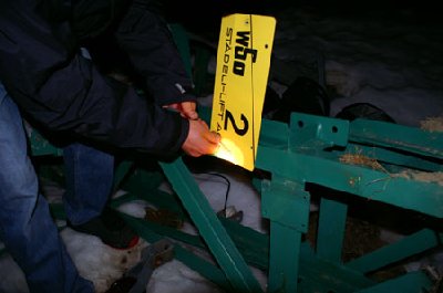 Das WSO-Schild liess sich einfach lösen